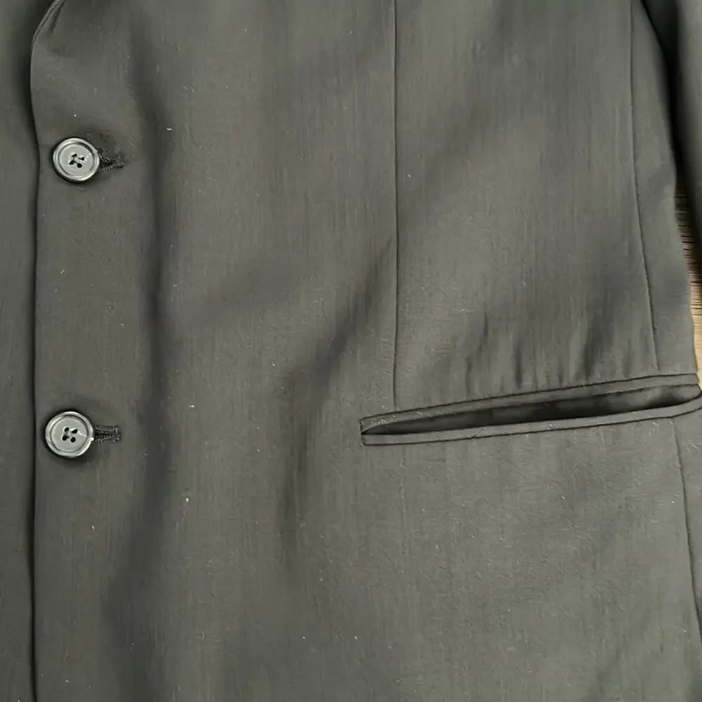 Joseph‎ & Feiss Mens Black 100% Classic Worsted Wool Blazer/Sports Coat Size 44R
